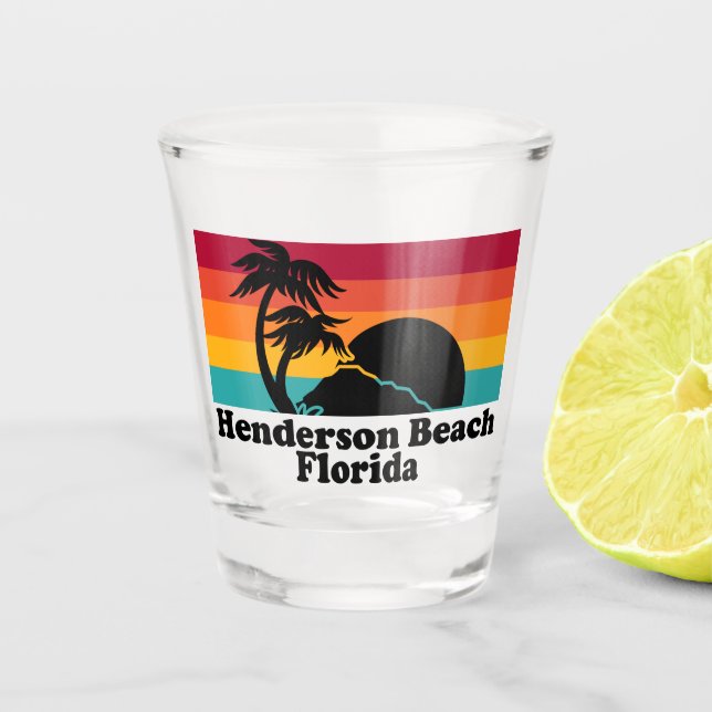 Copo De Shot Vintage Henderson Beach Flórida (Frente)