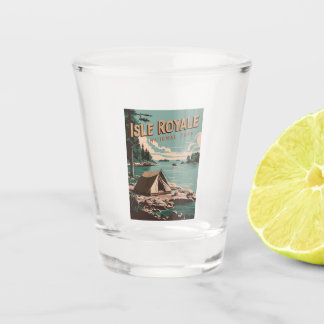 Copo De Shot Vintage Isle Royale National Park Camping