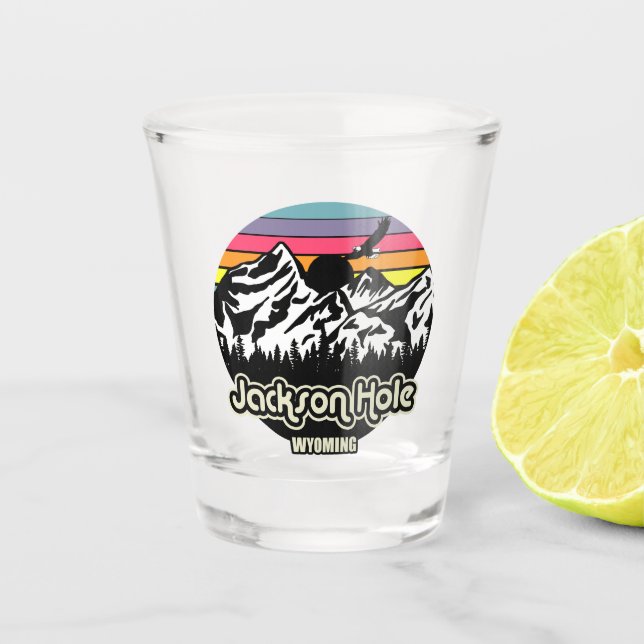 Copo De Shot Vintage Jackson Hole Wyoming (Frente)