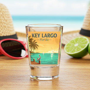 Copo De Shot Vintage Key Largo Florida
