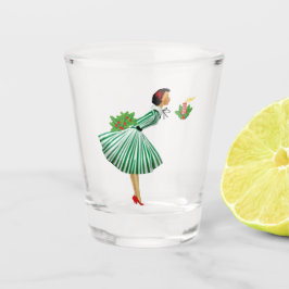 Copo De Shot Vintage Lady 1950 Natal
