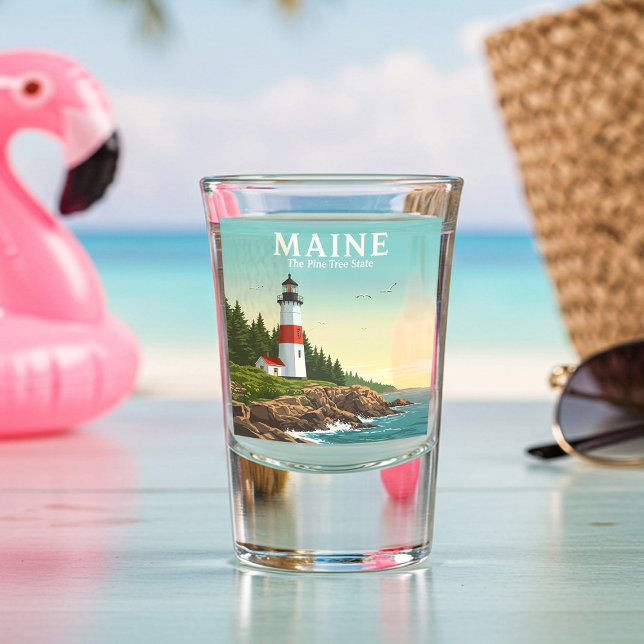 Copo De Shot Vintage Maine (Criador carregado)