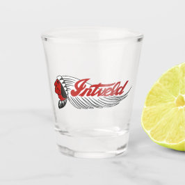 Copo De Shot Vintage Motorcycle Logo White