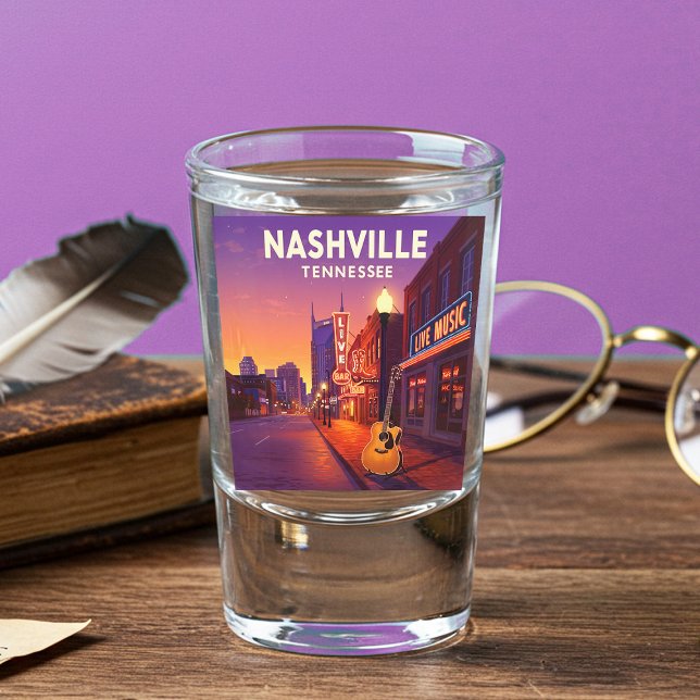 Copo De Shot Vintage Nashville Tennessee (Criador carregado)