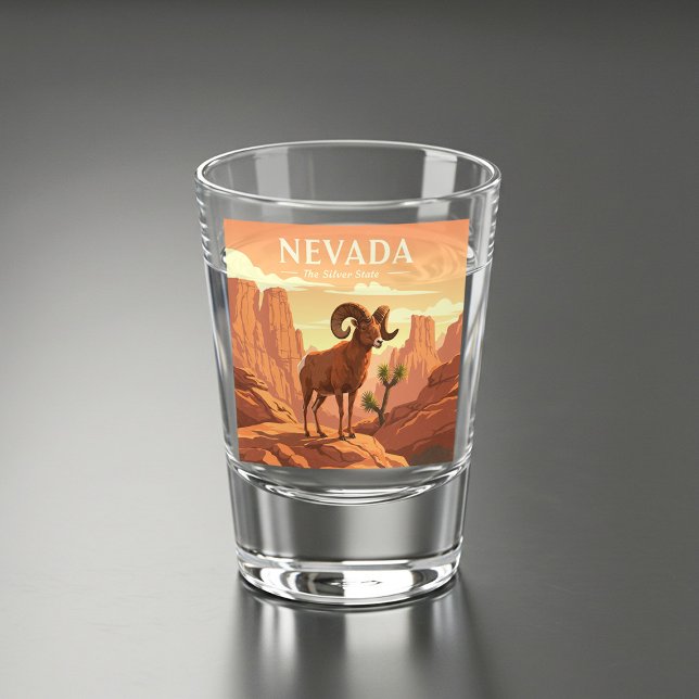 Copo De Shot Vintage Nevada (Criador carregado)