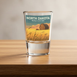 Copo De Shot Vintage North Dakota