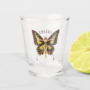 Copo De Shot Vintage Nouveau Butterfly Flapper Cheers