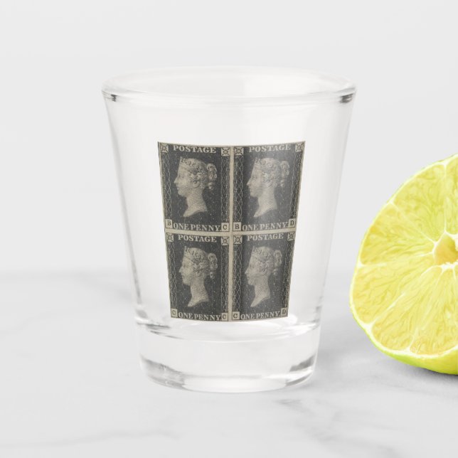 Copo de Shot Vintage Penny Black (Frente)