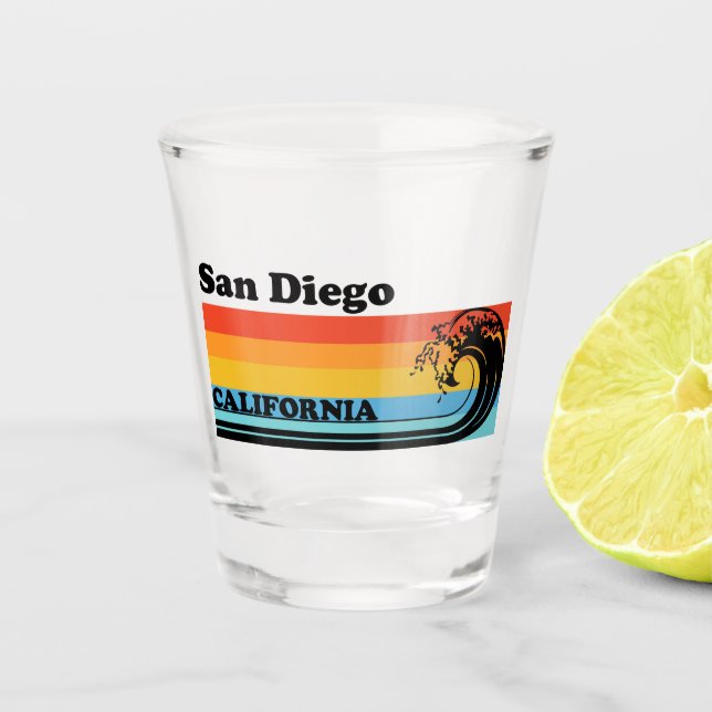 Copo De Shot Vintage San Diego California (Frente)