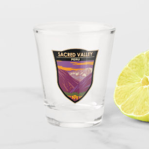 Copo De Shot Vintage Viagem Art do Peru, Vale Sagrado
