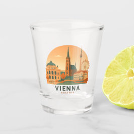 Copo de Shot Vintage Viena Áustria – Arte de Viage