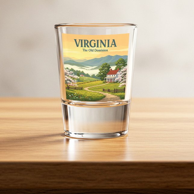 Copo De Shot Vintage Virginia (Criador carregado)