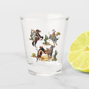 Copo De Shot Vintage Western Rodeo Evita Cowboy Cowboy