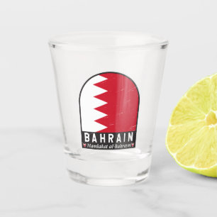 Copo De Shot Vintagem Afetada do Emblem do Bahrein