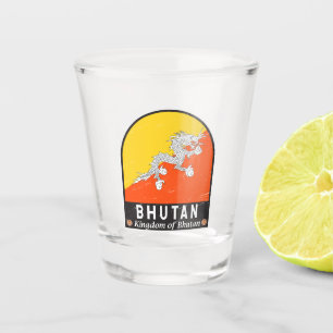 Copo De Shot Vintagem em Descanso do Sinalizador Butão