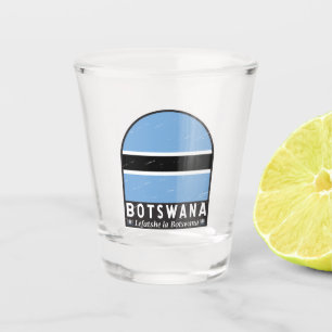 Copo De Shot Vintagem em Desvio do Sinalizador Botsuana