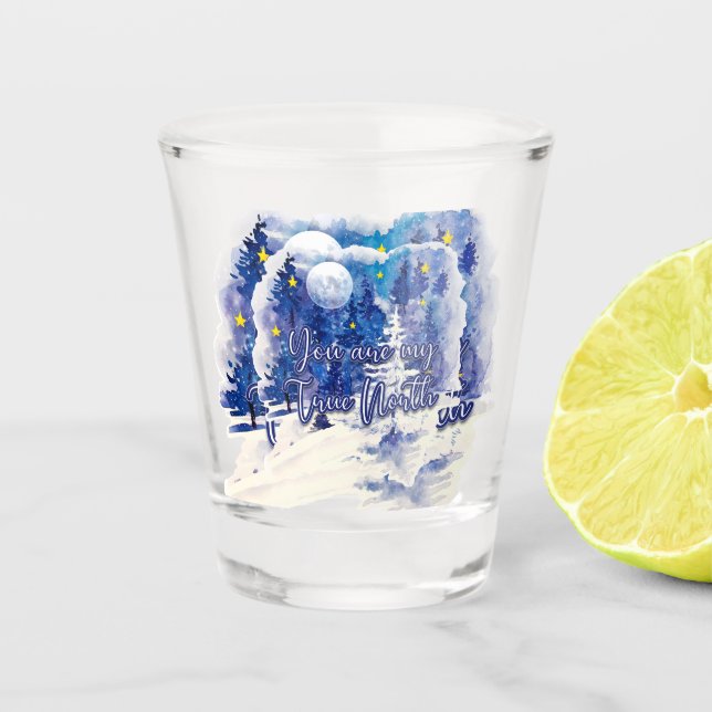 Copo De Shot Você É Meu Verdadeiro Norte (Frente)