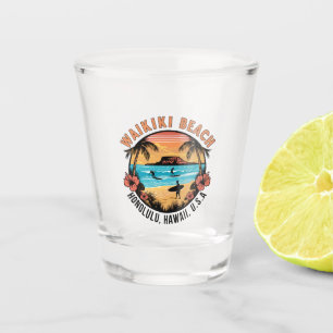 Copo De Shot Waikiki Beach Retro Vignette