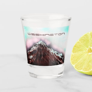 Copo De Shot Washington Monte Rainier O Estado Evergreen