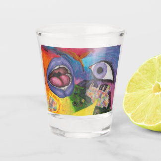 Copo De Shot Watercolor Fantasy Dimensões Mulher Superreal