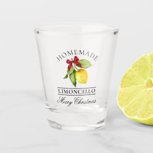 Copo De Shot Watercolor Lemon Homemade Limoncello Natal