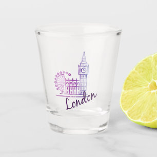 Copo De Shot Watercolor London, Big Ben