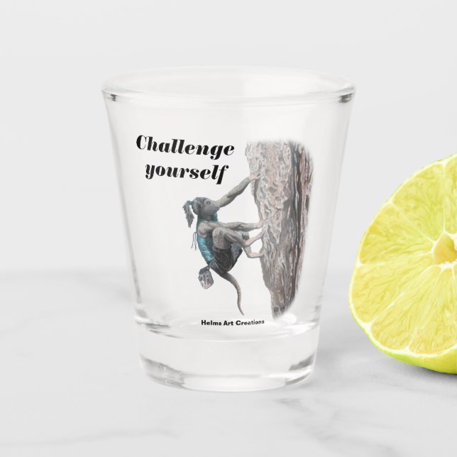 Copo De Shot Wererat Woman Free Escaling Fantasy Shot Glass (Frente)