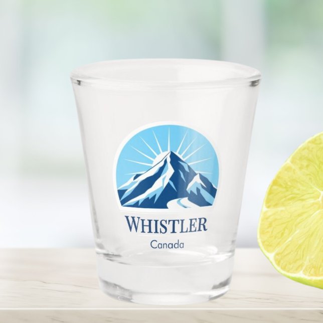 Copo De Shot Whistler British Columbia Canada Shot glass (Criador carregado)