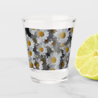 Copo De Shot White Daisies
