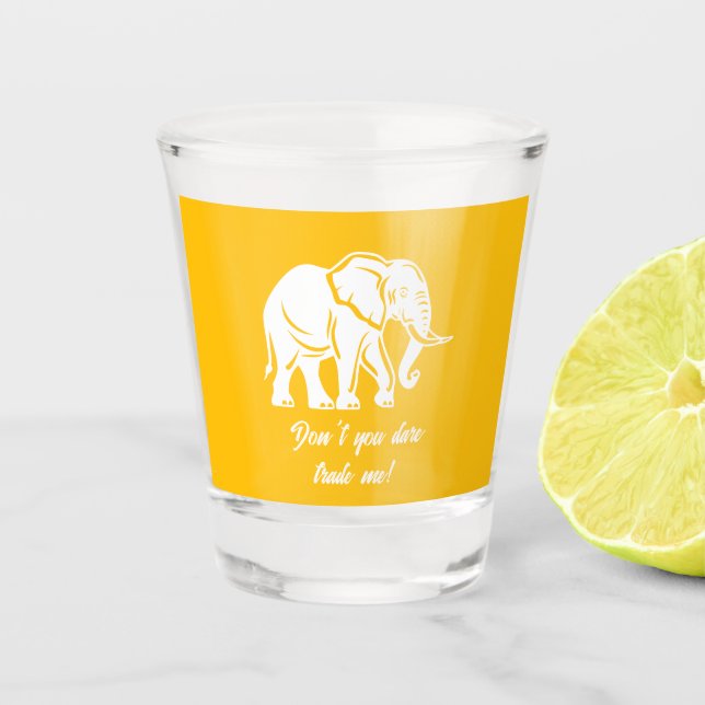 Copo De Shot White Elephant Gag Gift (Frente)