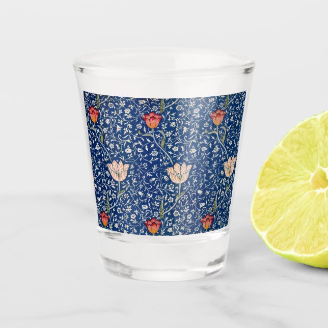 Copo De Shot William Morris Medway Blue Floral (Frente)