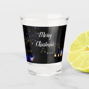 Copo De Shot Winter Wonderland Lights Blue and White Holiday