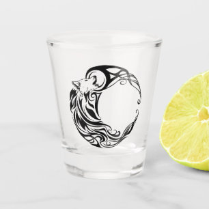 Copo De Shot Wolf Tribal