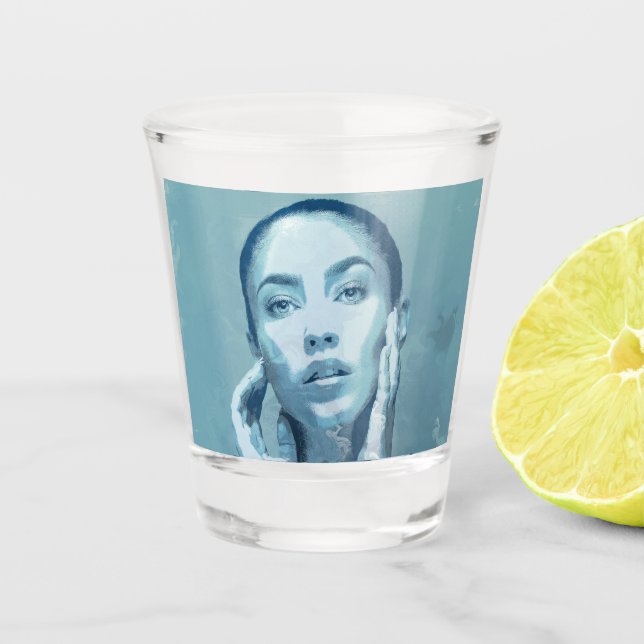 Copo De Shot "Woman in Blue" (Frente)