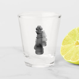 Copo De Shot Xadrez de Vidro Shot