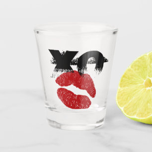 Copo de Shot XO XO beije-me Casamento Divertido Fe