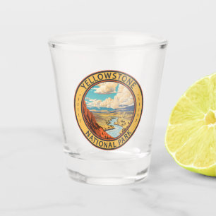 Copo De Shot Yellowstone National Park Hayden Valley Viagem Art