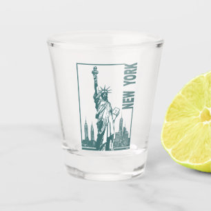 Copo De Shot York-Estátua nova da liberdade
