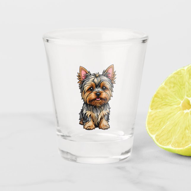 Copo De Shot Yorkshire Terrier (Frente)