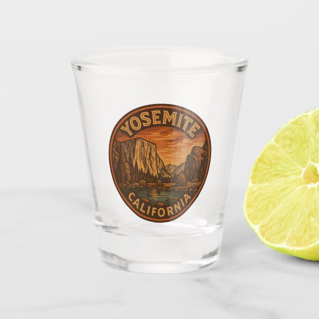 Copo De Shot Yosemite National Park California Shot Glass (Frente)