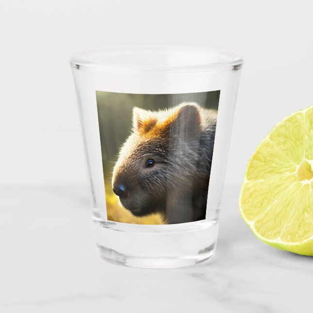 Copo De Shot Young Australian Wombat, Shot Glass (Frente)