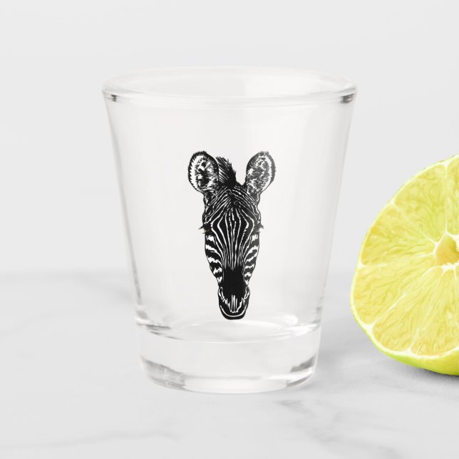 Copo De Shot Zebra Head (Frente)