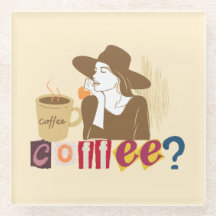 Copo de Vidro Chic para Café com Estilo Retrô