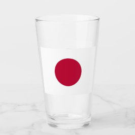 Copo de vidro Patriótico com bandeira do Japão