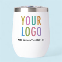 Copo de vinho isolado de 11 oz com logotipo person