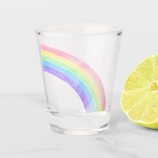 Copo para Shot de Aquarela Arco-íris