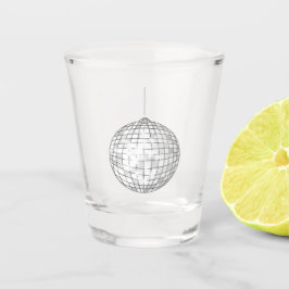 Copo para Shot de Bola de Discoteca Prateada