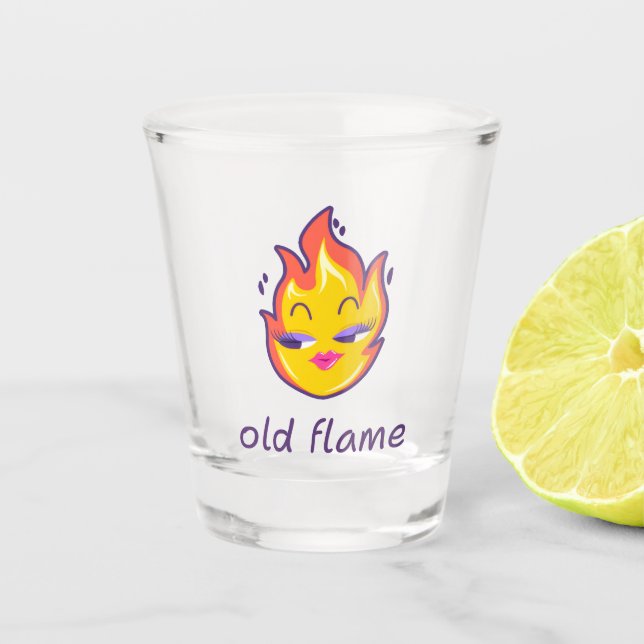 Copo para Shot de Chama Antiga – Diversão Feminina (Frente)