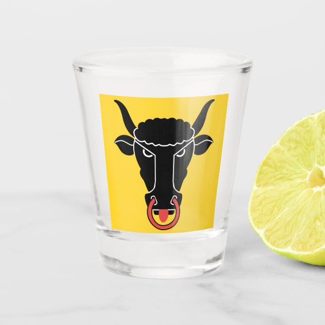 Copo para shot patriótico com a bandeira de Uri, S (Frente)