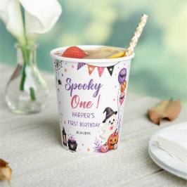 Copos de papel de aniversário de Halloween Assusta